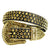 Luxe Premium Studded Rhinestone Belt Black/Gold