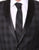 The Astor Black Plaid Slim Shawl Tuxedo Blazer - Ferrecci USA 