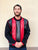 BM 1854 PU Leather Crewneck Sweater Black/Red Bagazio