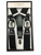 Black Suspenders Button &amp; Clip Convertible