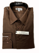Valerio Dress Shirt Brown Big and Tall Sizes Available!