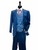 Blue Steve Harvey 3 piece with double breasted windowpane vest