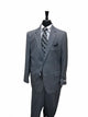 Gray and White Pinstripe Suit Modern Fit