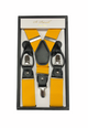 Yellow Suspenders Button &amp; Clip Convertible