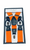 Orange Suspenders Button &amp; Clip Convertible