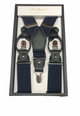 Navy Suspenders Button &amp; Clip Convertible