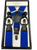 Royal Blue Suspenders Button &amp; Clip Convertible