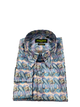 Long Sleeve Paisley Jacquard Shirt Inserch Big and Tall Sizes