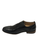 Men's Masimo Black Faux Leather Cap Toe Oxford Shoes 2521