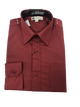 Valerio Dress Shirt Burgundy Big and Tall Sizes Available!