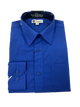 Valerio Dress Shirt Royal Blue Big and Tall Sizes Available!