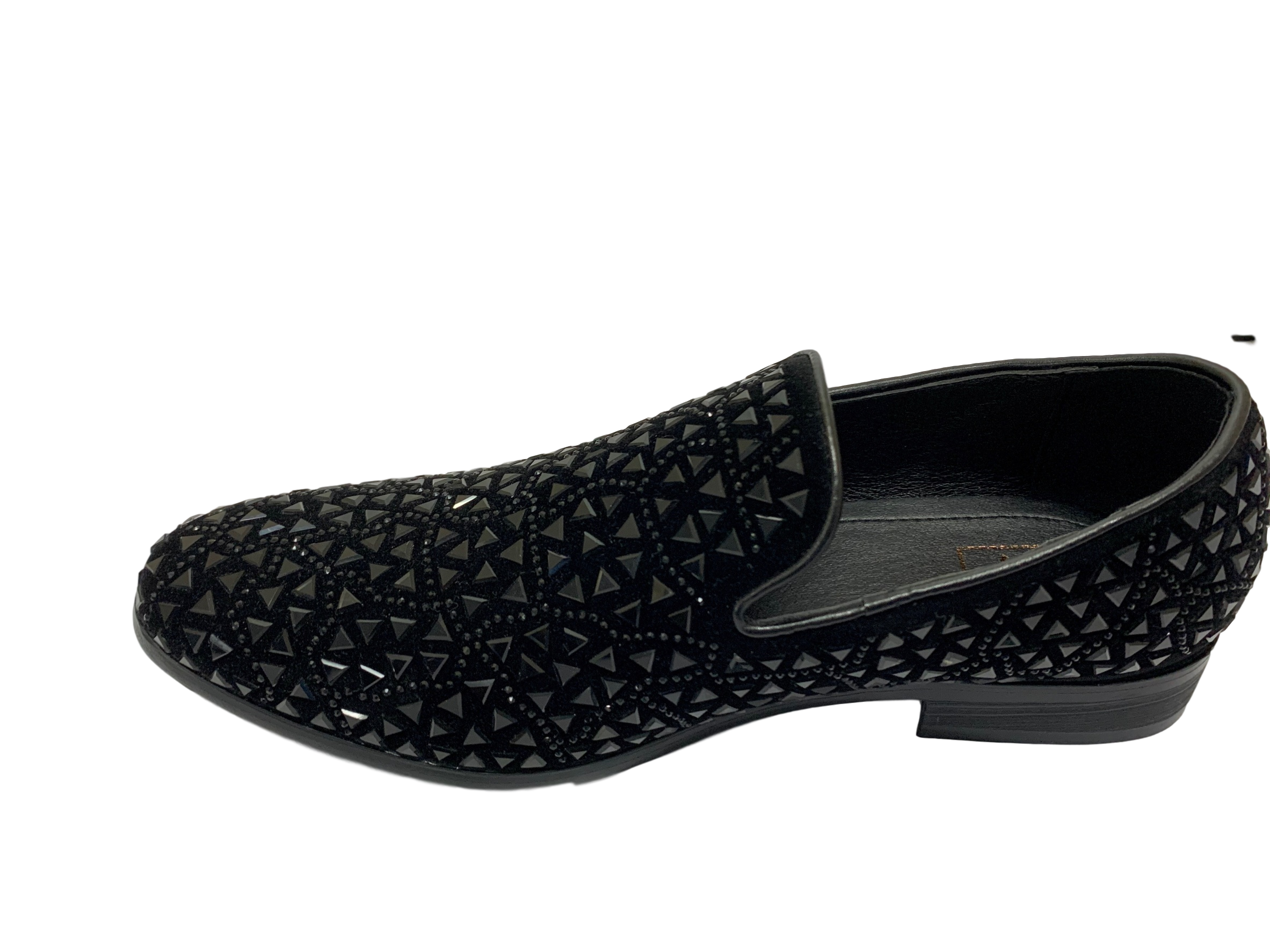 black rhinestone dress shoes Lady Couture Fever Rhinestone Flats, Black,8, Women's