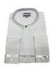 White Clergy Roman Collar Shirt By Menz