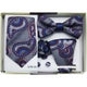 Navy/Burg. 5 Pcs. Bow Tie/Tie Gift Set