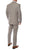 Lazio Taupe Plaid Design Notch Lapel Slim Fit Suit With Adjustable Vest - Ferrecci USA 