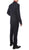 Moda Plaid Check Navy Blue 2 Piece Slim Fit Suit - Ferrecci USA 