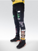 Black Printed Denim Jeans Preme USA