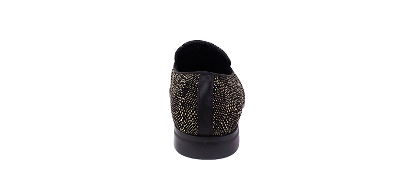 Swank Glitter Dot Slip On Black Gold Stacy Adams On Time