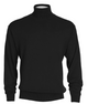 Cotton Blend Turtleneck Sweater Black