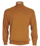 Cotton Blend Turtleneck Sweater Rust