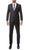 Mens ZNL22S 2pc 2 Button Slim Fit Charcoal Grey Zonettie Suit - Ferrecci USA 