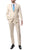 Mens ZNL22S 2pc 2 Button Slim Fit Tan Zonettie Suit - Ferrecci USA 