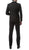 Mens ZNL22S 2pc 2 Button Slim Fit Black Zonettie Suit - Ferrecci USA 