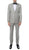 Mens ZNL22S 2pc 2 Button Slim Fit LT Grey Zonettie Suit - Ferrecci USA 
