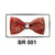 Red and Gold Rhinestone Bowtie