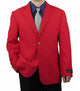 Vittorio Mens Red 2 Brass Button Classic Style Blazer Z72TA