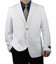 Vittorio Mens White 2 Brass Button Classic Style Blazer Z72TA